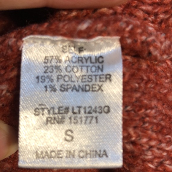 BALTIC BORN | Women’s Heather Rust Oaklynn Turtleneck Knit Sweater size Small - Picture 11 of 15